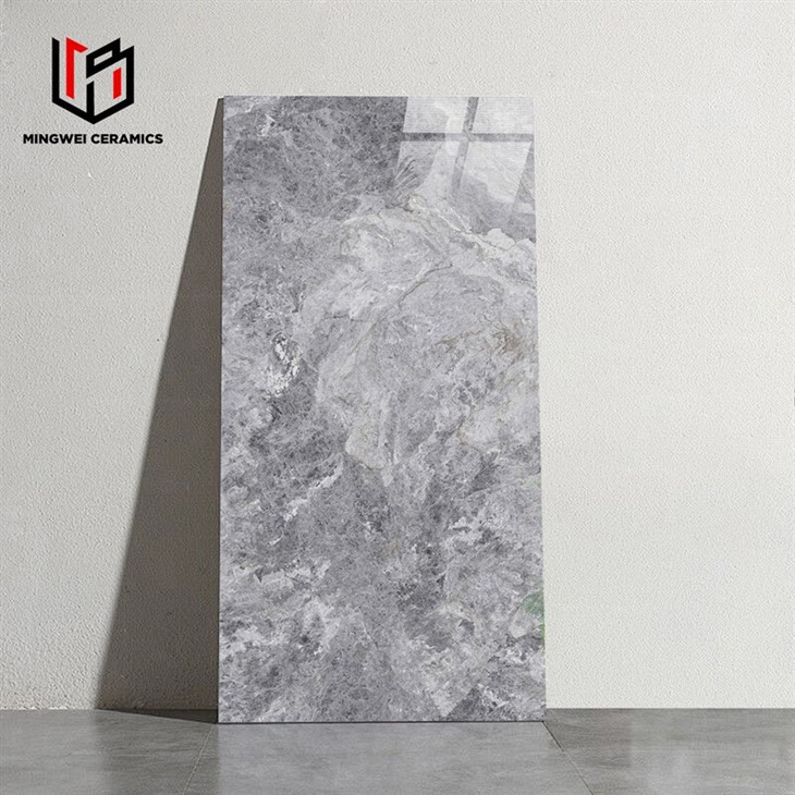 Pure Gray Glossy Ceramic Tile